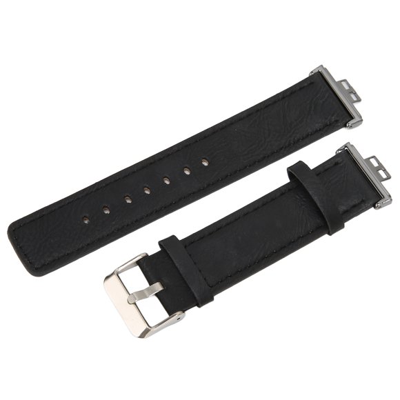 Soft Leather Band, Easy Install Flexble Perfect Fit Watch Wristbands Waterproof For Watch FIT Black