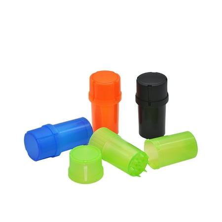 

3 Parts Spice Mill Plastic Herb Grinder Can Tobacco Storage Case