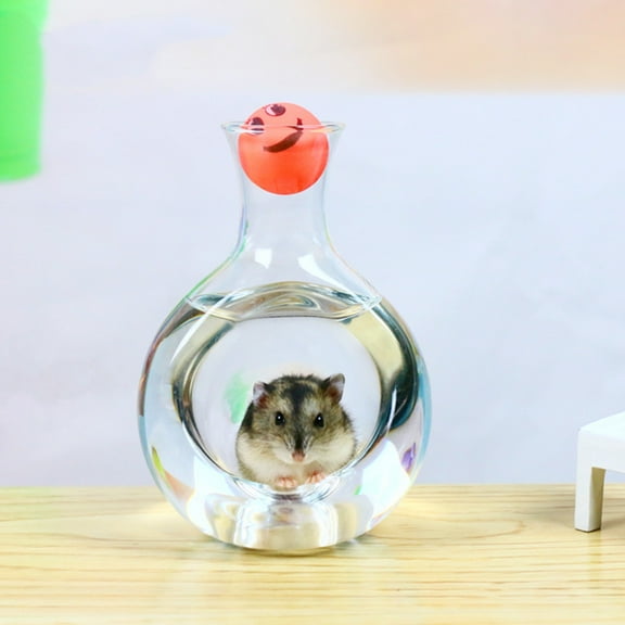 OUNONA Guinea Pig Bedding Cooling Glass Nest Pet Hamster Nest 12.50X9.60X4.00CM White