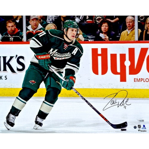 Zach Parise Minnesota Wild Fanatics Authentic Autographed 16" x 20" Skating With Puck Photograph Steiner... by Fanatics Authentic