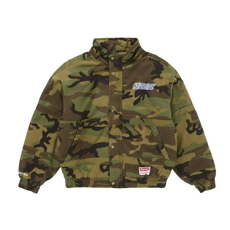 Supreme Men's Mitchell & Ness Twill Stadium Jacket Camo