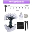 thumbnail image 2 of Guirnalda de luces solares Brightown, 60 LED, 11 m, color morado, resistente al agua, 2 of 7
