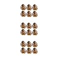 thumbnail image 2 of Inteprter 6 piezas de anillo de servilleta de metal exquisito plateado brillante forma de hoja fiesta banquete boda toallero ornamento oro Type1 NO1, 2 of 6