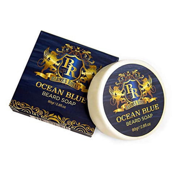 Baroque Royal All Natural Beard Soap for Men, Rich Lathering beard Shampoo Bar with Refreshing Scent, Softens and Reduces Itching, Beard Wash Bar Grooming Care Products