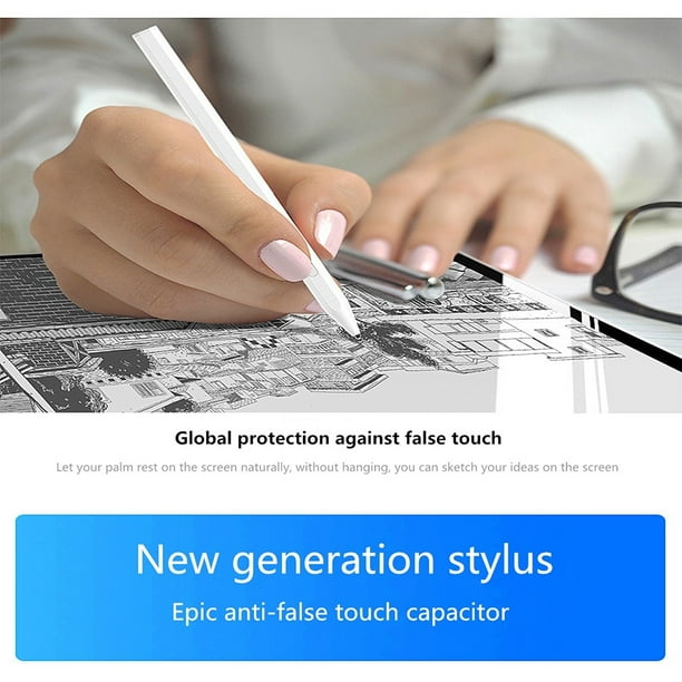 Stylet Tactile pour iPad, Stylo Palm Rejection Stylus Pen for