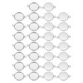 thumbnail image 1 of Unique Bargains Pendant Trays, 30 Pack 316 Stainless Steel 16mm Round Bezel Trays Pendant Base with 2 Rings, 1 of 6