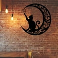 thumbnail image 4 of FitBest Home Wall Decoration Pendant Moon Black Cat Metal Wall Decoration Sign, 4 of 8