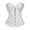 White, variant on Corset Tops for Women Lace Up Overbust Bustier Tube Top Holding Waist Tight Corset Bottoming Body Shaping Clothes Black S