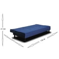 thumbnail image 4 of Sofa Cama M & E MUEBLES TOMM 3 posiciones individual azul denim, 4 of 5