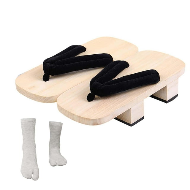 ZLight Japanese Wooden Clogs Non Slip Shower Sandals Sandals for Beach Daily Travel 45 45