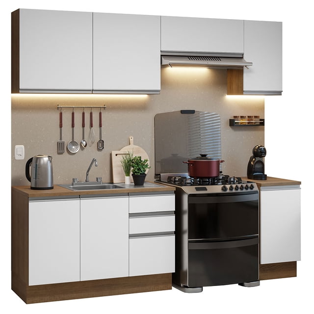 Cocina Integral Modular Luna Madesa 240cm con Acessorios MB