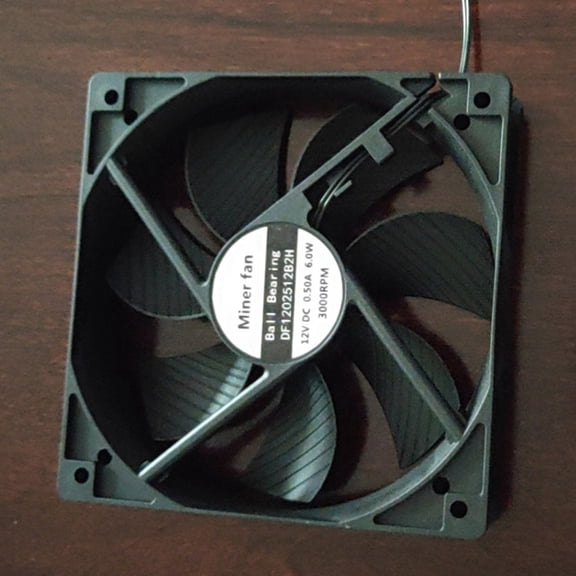 DEEPCRAFF Computer Cooler Black ABS Maintenance-Free Double Ball Bearings