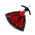 thumbnail image 2 of 1/3 muñeca princesa vestida de ropa de muñeca moda para un regalo de cumpleaños para niños, accesorios de fotos educativos vestidos de vestuario, por Rojo, 2 of 8