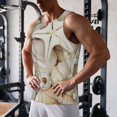 thumbnail image 5 of Pofeuu Starfishes On Seashells Print Men's Workout Tank Tops Sleeveless Muscle Gym Shirt Quick Dry-3X-Large, 5 of 7