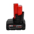 thumbnail image 4 of Milwaukee M12 REDLITHIUM XC6.0 12V Extended-Capacity Battery — 6.0 Ah, REDLINK Intelligence, 3× Runtime, All-Weather Performance, Compatible with 70+ M12 Tools, 4 of 4