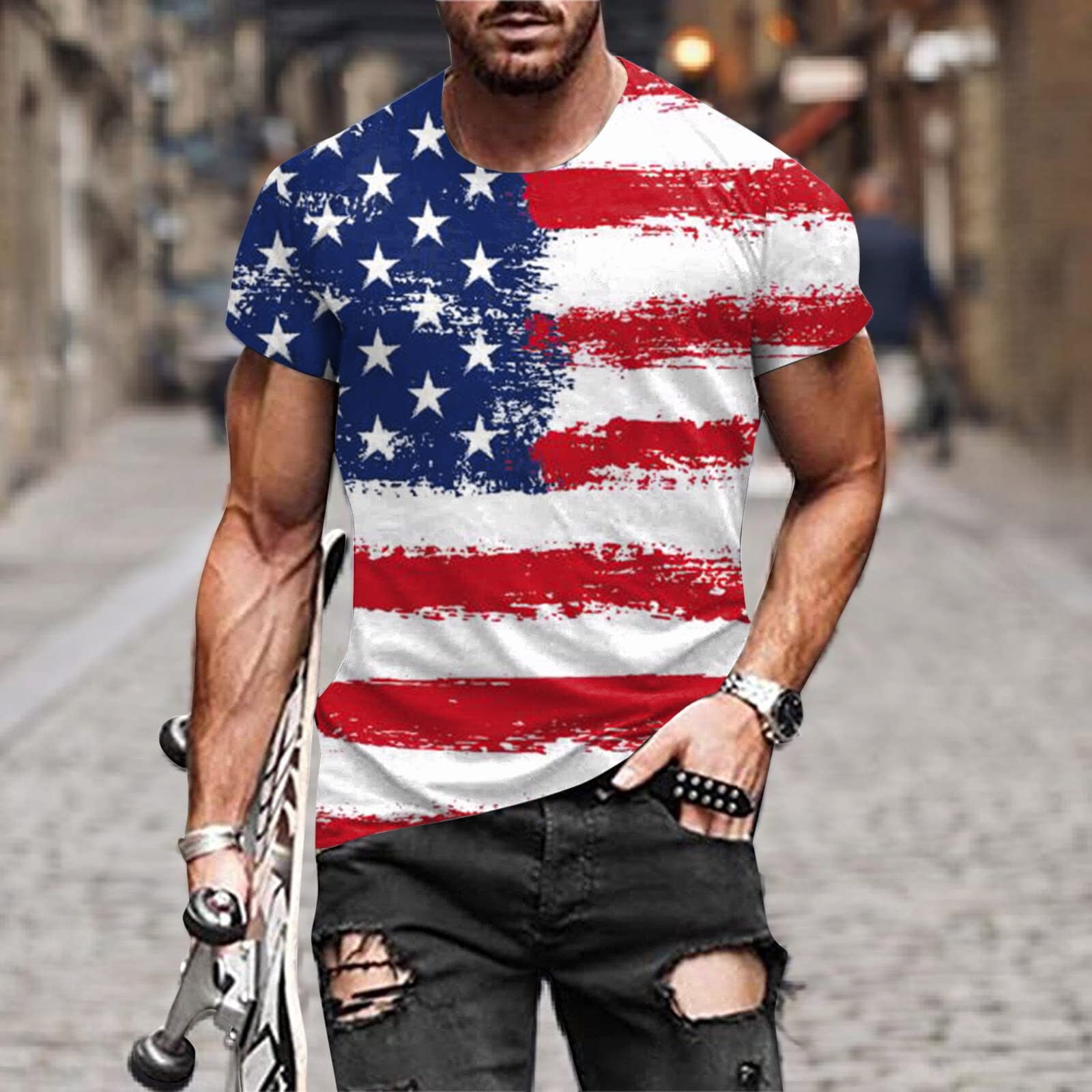 Patriotic USA Flag Tie Dye Shirt Tutorial!