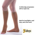 thumbnail image 4 of Allegro 15-20mmHg Essential 17 Sheer Support Open Toe Compression Sock - Comfortable, Open Toe, Knee High Support Stockings, 4 of 6
