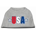 thumbnail image 1 of Usa Star Screen Print Shirt Grey Xl (16), 1 of 1