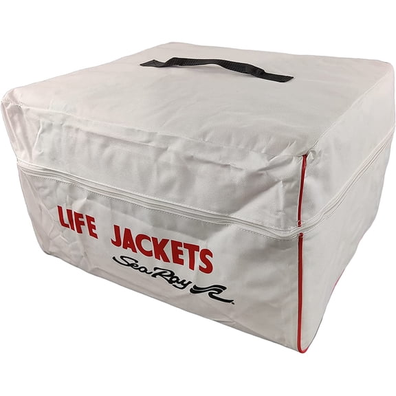 WLTERSea Ray Life Jacket Storage Bag Preserver Vest Boat Marine White Heavy Duty