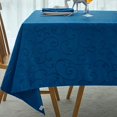 thumbnail image 4 of Hong and Arts Inc. Marina Decoration Jacquard Water Resistant Thick Solid Decorative Home Kitchen Tablecloth Liquid Repellent and Stain Resistant, 4 of 5