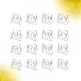 thumbnail image 6 of Square Memo Holder Wire Table Number Stand for Wedding Banquet Decoration Silver 16 Pcs, 6 of 8