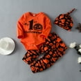 thumbnail image 4 of Actoyo Newborn Baby Boy Girl My First Halloween Clothes Bodysuit Pants Hat Outfit, 4 of 9