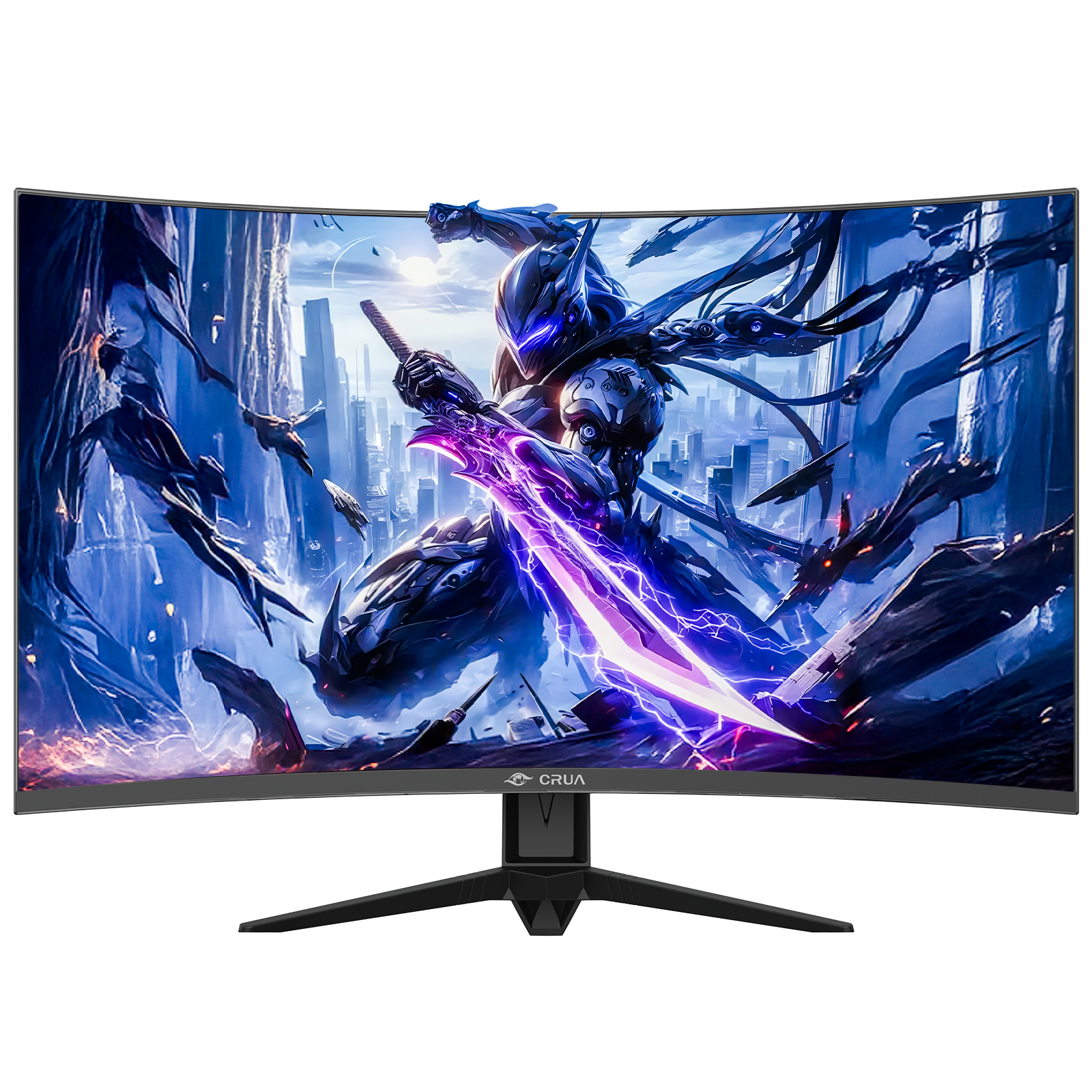 CRUA 27'' 2K 260Hz Curved Gaming Monitor, QHD 1440P,1800R, with Built-in Speakers, Support AMD FreeSync, 120% sRGB, Blue Light Filter, Wall Mountable-Black