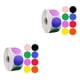 thumbnail image 2 of Advancent 25mm Round Multi Color coded Inventory Dots 500 of Roll Stickers Labels estilo A 2Conjunto, 2 of 6