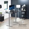 thumbnail image 6 of VIVO Electric 63” x 32” Stand Up Desk, Black Table Top, Gray Frame, 6 of 8