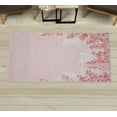 thumbnail image 1 of Flower Decorative Rug, Framing Lilac Flowers in Blossom Vernal Season Soothing Color Shades Art, Quality Carpet for Bedroom Dorm and Living Room, 6 Sizes, Pale Pink, by Ambesonne, 1 of 1