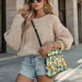 thumbnail image 4 of HELLHERO Datura Floral Satchel Bag, Waterproof Shoulder Bag PU Leather Large Capacity Crossbody Bag for Travel Daily Commute, 4 of 7