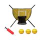 thumbnail image 3 of Accesorio de aro de baloncesto para trampolín, portería de baloncesto suave para entrenamiento infantil Bola amarilla, 3 of 8