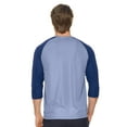 thumbnail image 3 of Expert Brand USA-Made Men's DriMax™ Athletic Baseball Shirt, Steel/Navy, M, 3 of 5