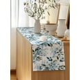 thumbnail image 5 of Table Runner 90 Inches Long for Kitchen Dining, Watercolor Flowers Dresser Scarf Farmhouse, Dining Table Decorations for Wedding/Parties, Spring Floral Leaves Botanical Blue 13 x 90 In, 5 of 8