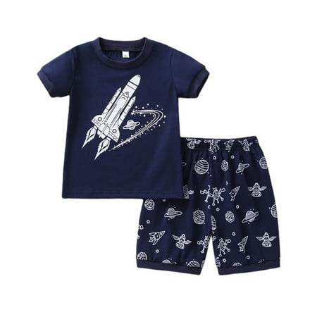 

Baby Boys Summer Clothes Cartoon Clothing Set Kids Short Sleeve T-shirt+Shorts Casual Top Tee+Short Pants Children Outfits 1-8T