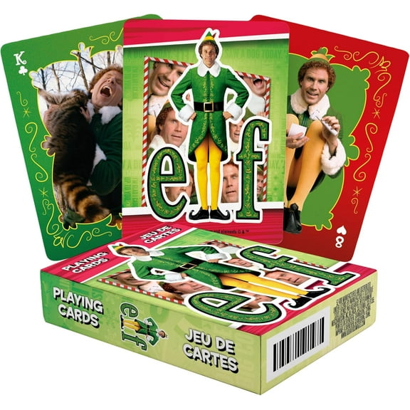 AQUARIUS ELF Playing Cards – Official Elf Movie Themed Deck for Your Favorite Card Games