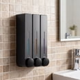 thumbnail image 2 of Liquid Soap Dispenser, Wall Mount Soap Dispenser, Wall Mount Shower Liquid Shampoo Dispenser Three Head Shampoo Dispensers Hotel Bathroom, 2 of 5
