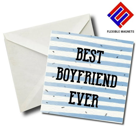Best boyfriend ever Stylish Quote Magnet for refrigerator. Great Gift! By Flexible