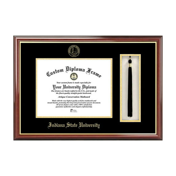 Campus Images NCAA Indiana State Tassel Box and Diploma Frame