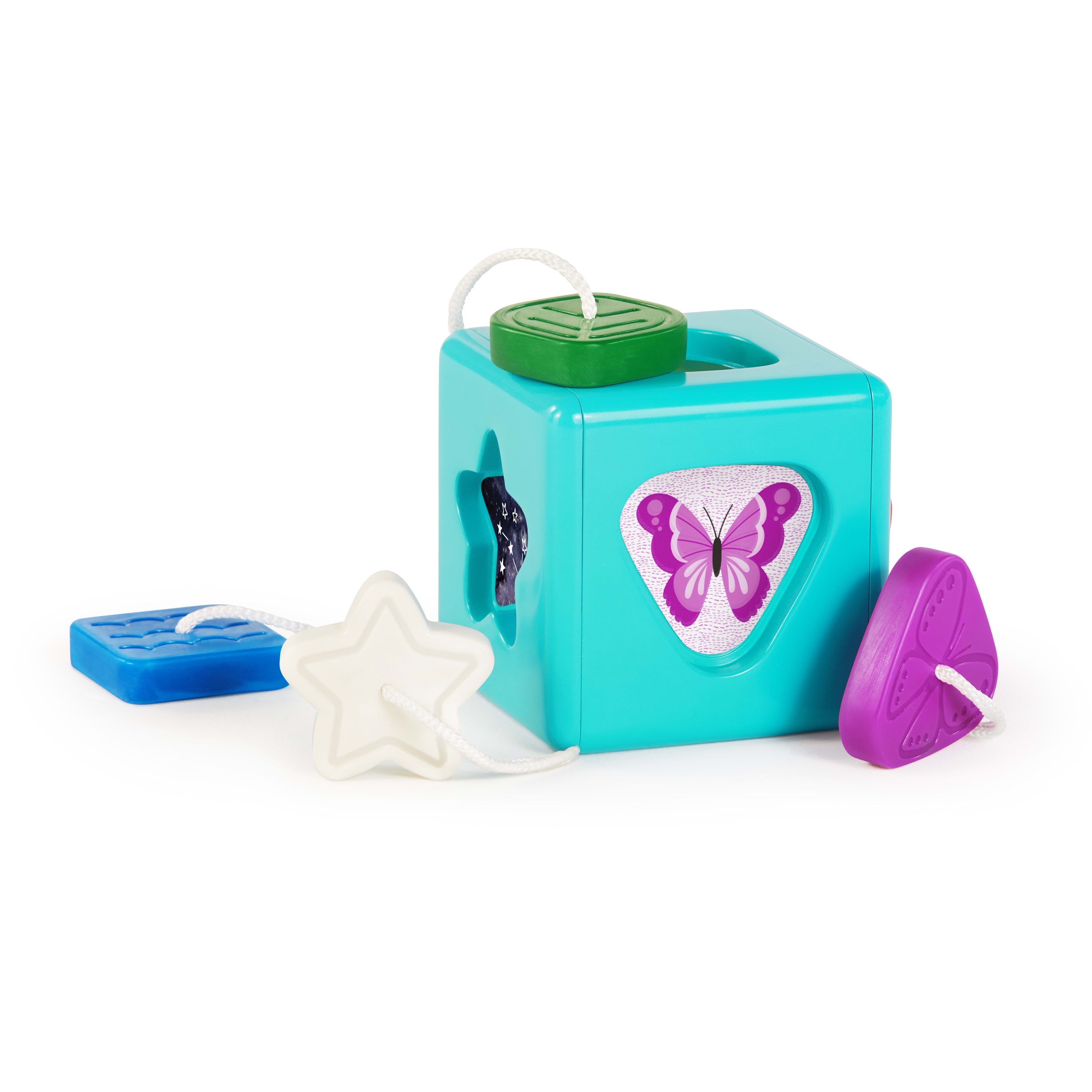 Baby Einstein Match & Grasp Block Sensory Development Sorting Block Toy, Butterfly, Ages 6 months +