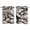 Brown, variant on 2 Panels Kitchen Tier Curtains 39 Inch Length, Yellow Geometric Grommets Window Treatment Curtain, Farmhouse Abstract Black White Striped Thermal Curtains Drapes for Living Room/Bathroom