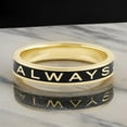 thumbnail image 6 of ALWAYS Ring - Personalized Enamel Ring - 4mm Wide Enamel Stacking Band - Customized Enamel Band- Proposal Ring - Wedding Band - High Quality, 6 of 6