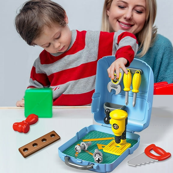 Mini Play House Toy Set Backpack Kitchen Beauty Salon Role Play Pretend Cooking Makeup Tool Kids Travel Carry On Dollhouse Pretend Play Mini Play House Toy