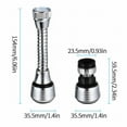thumbnail image 2 of Kitchen Faucet Splash Guard Head Extension Extender Home Spout Bubbler Basin Faucet, 2 of 2