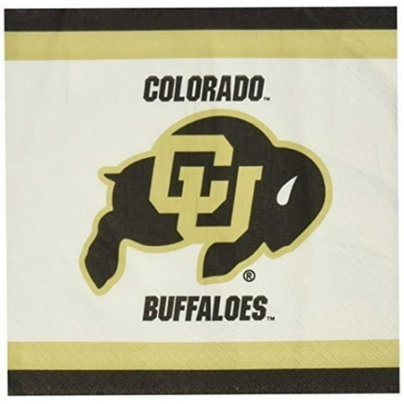 Colorado Buffaloes NCAA University College Sports Party Paper Beverage Napkins