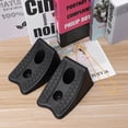thumbnail image 2 of 2PCS Car Wheel Rubber Stop Slider Block Stop Block Wheel Ramp Triangle Rubber Skid Stop Wheel Chocks(Black), 2 of 6