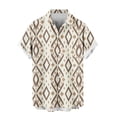 thumbnail image 6 of LODIENY Men's Hawaiian Wrinkle Free Shirts Lightweight Casual Summer Short Sleeve Button Down Tropical Tie Dye Gradient Color Printed Holiday Beach Vacation Tees Shirt Tops Beige XL, 6 of 7