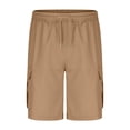 thumbnail image 5 of Kids Quick-Dry Cargo Shorts, Drawstring Waist, Lightweight Multi-Pocket Shorts for Summer and TravelKhaki170, 5 of 7