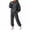 Dark Gray #3, variant on Evdexr Womens Track Suits 2 Piece Long Sleeve Oversized Hoodies & Joggers Sweatsuits 2026 Fall Athletic Workout Outfits Drop Shoulder Hooded Sets with Pocket S
