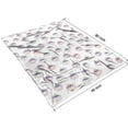 thumbnail image 4 of White Cartoon Unicorn Face Pattern Blanket,Comfortable Soft Flannel Throw Blanket,All Season,Warm Lightweight Blankets for Sofa Bed Couch Living Room Chair,60"x80", 4 of 4